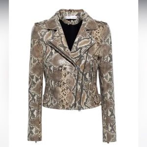 Iro leather snakeskin jacket S